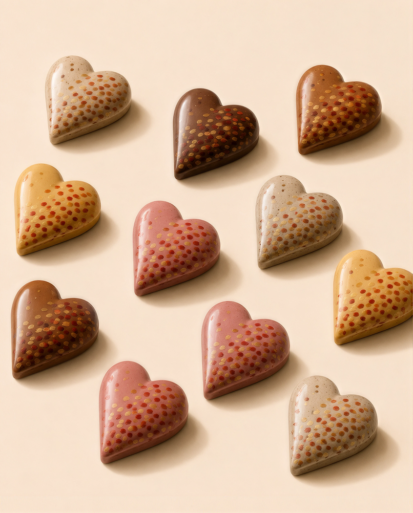 Hand-Painted Chocolate Heart