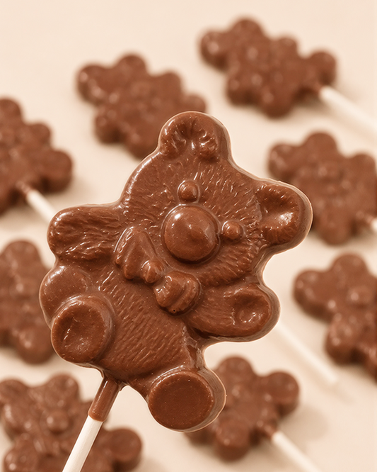 Chocolate Teddy Bear Lollipop